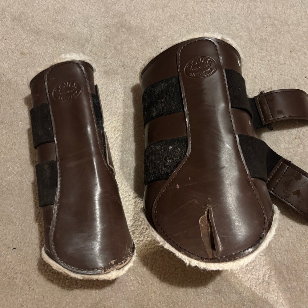 Dover Saddlery Fleece Lined Brown Boots-Large